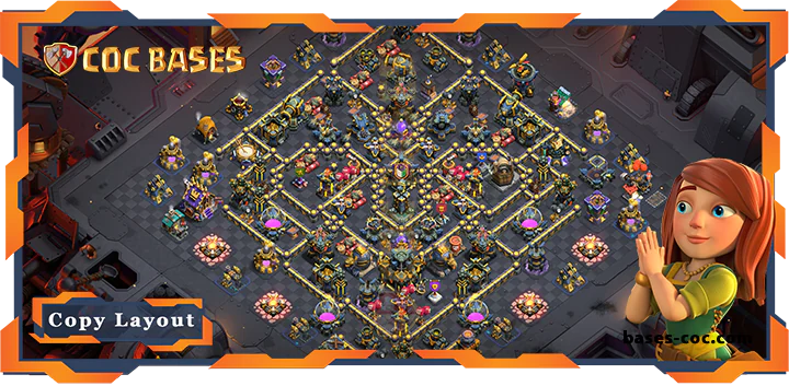 Top Base TH17 with Link, WarCWL, Anti Everything Layout - Clash of Clans (142) [Updated]