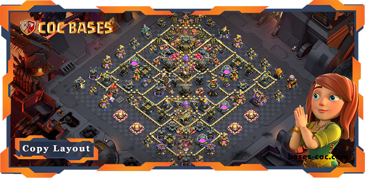 Top Base TH17 with Link, WarCWL, Anti Everything Layout - Clash of Clans (158) [Updated]