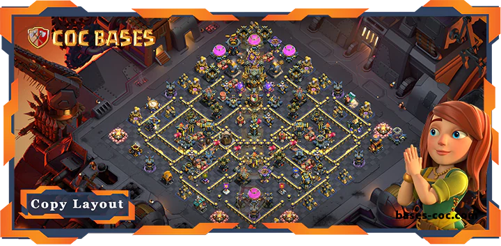 Top Base TH17 with Link, WarCWL, Defence Layout - Clash of Clans (94) [Updated]