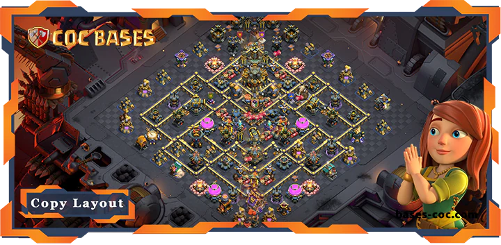 Top Base TH17 with Link, WarCWL, Legend League, Defence Layout - Clash of Clans (103) [Updated]