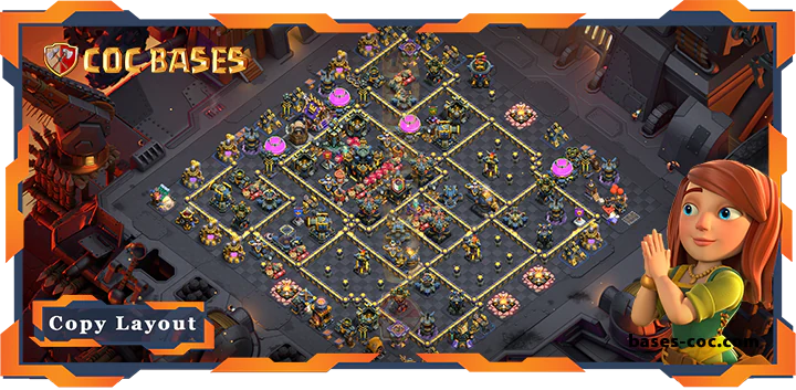 Top Defence Base TH17 with Link, Anti Trophy Layout - Clash of Clans (100) [Updated]