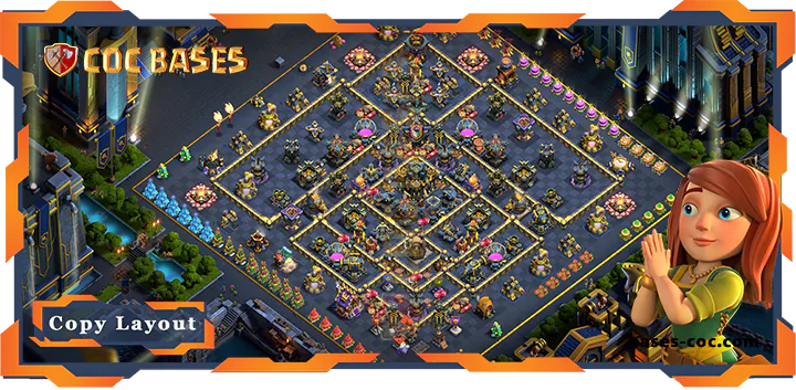 Top Farming Base TH17 with Link, Anti 3 Star Layout - Clash of Clans (151) [Updated]