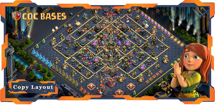 Top Farming Base TH17 with Link, Hybrid, Anti 3 Star Layout - Clash of Clans (146) [Updated]