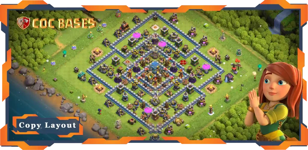Top Hybrid Base TH12 Max Levels with Link, Defence, Anti Everything Layout - Clash of Clans (100) 19 Top Hybrid Base TH12 Max Levels with Link, Defence, Anti Everything Layout - Clash of Clans (100)