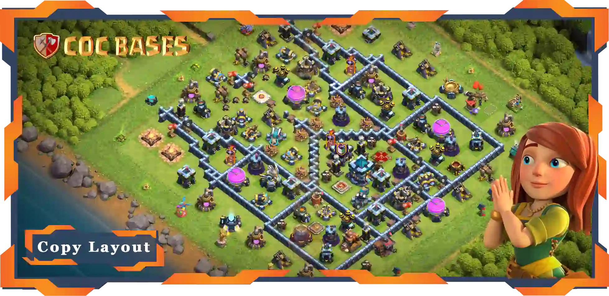 Top Troll Base Th13 Max Level with Links - Funny Layouts - Clash of Clans Bases (70)