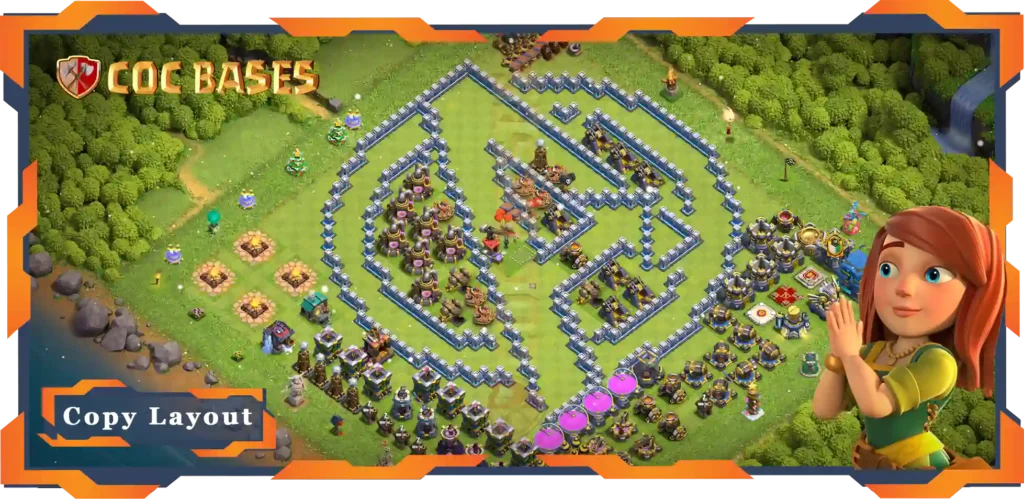 Top TrollFunny Base TH12 with Link, Clash of Clans (122)