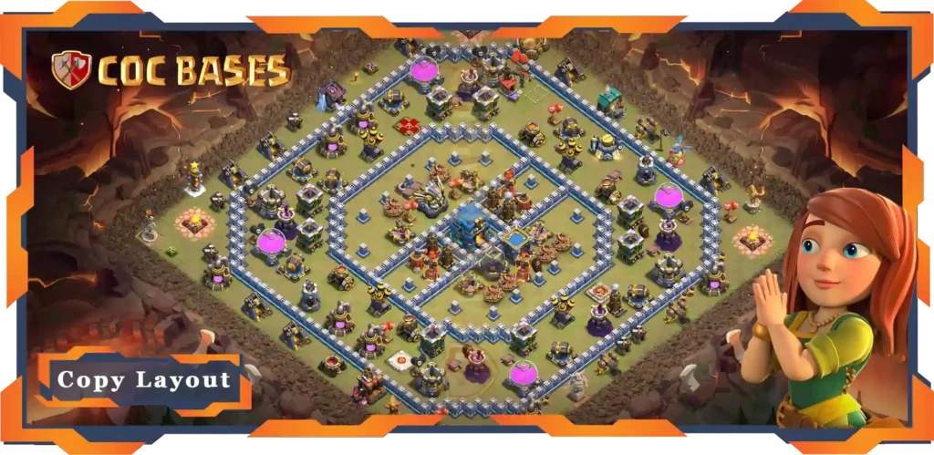 Top War Base TH12 Max Levels with Link, Defence, Anti Everything Layout - Clash of Clans (88)