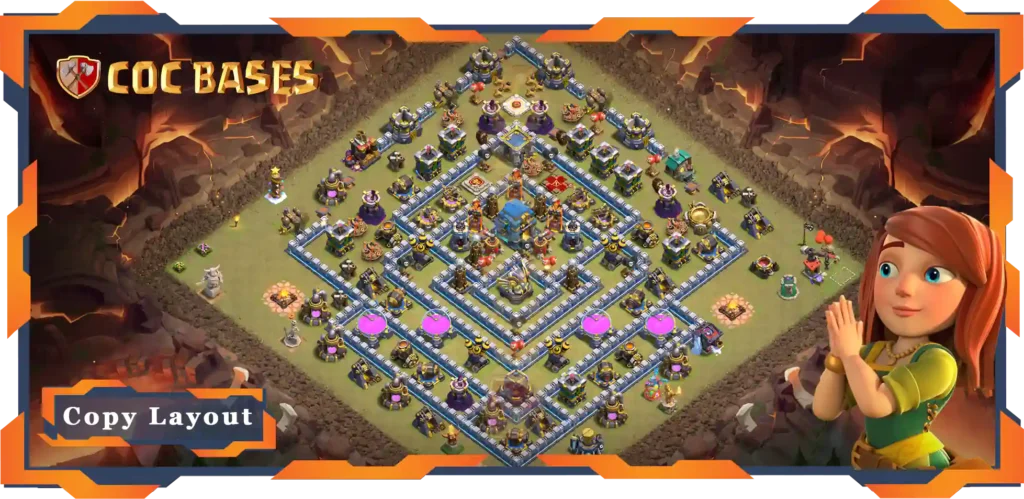 Top War Base TH12 with Link, Anti Everything Layout - Clash of Clans (134)