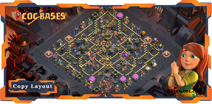 Top War Base TH17 with Link, Anti 3 Star, Anti Everything Layout - Clash of Clans (88) [Updated]
