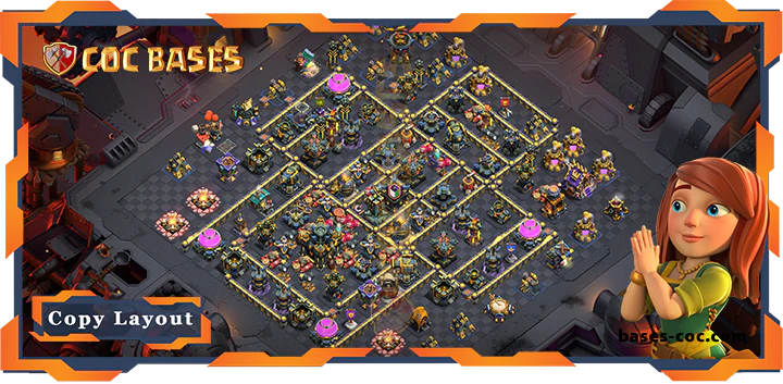 Top War Base TH17 with Link, Defence, Anti Everything Layout - Clash of Clans (124) [Updated]