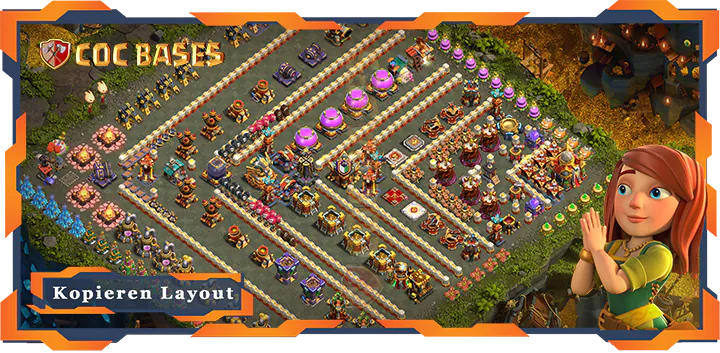 Beste Troll Basis RH16 mit Link, Spaß Layout - Clash of Clans (24)