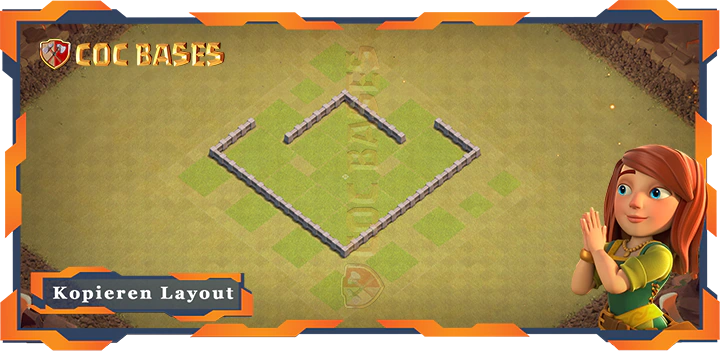 COC Basen Mauern Clash of Clans Krieg Basen RH3 - CkL (Clan Krieg Liga) Basen