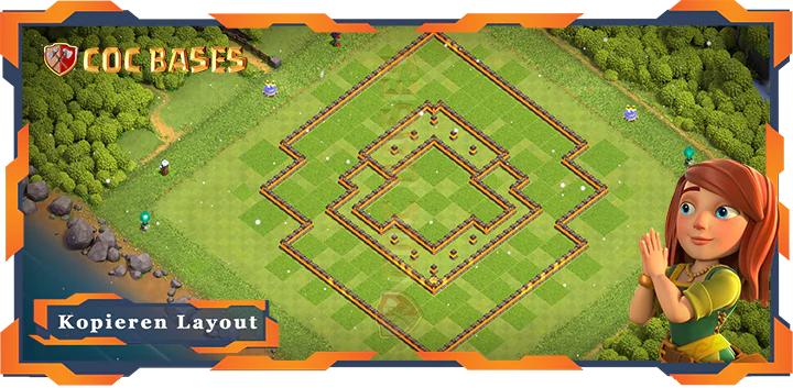 COC Basen Mauern Clash of Clans RH10 Farmen Basis