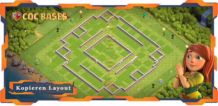 COC Basen Mauern Clash of Clans RH11 Hybrid Basis