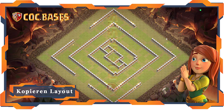 COC Basen Mauern Clash of Clans RH11-Krieg basis - CWL (Clan-Kriegs-Liga) Basen