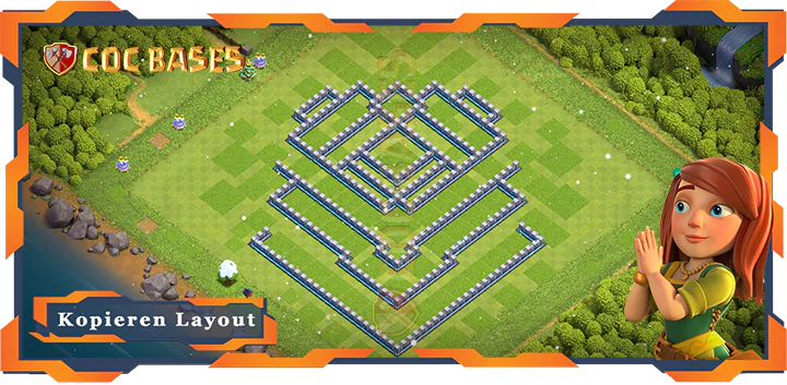 COC Basen Mauern Clash of Clans RH12 Anti LuftAnti ElektroAnti BallonsAnti Drache Basen