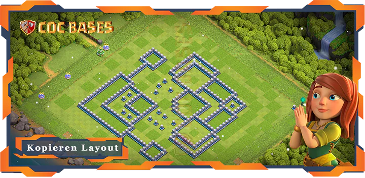 COC Basen Mauern Clash of Clans RH12 Hybrid Basis