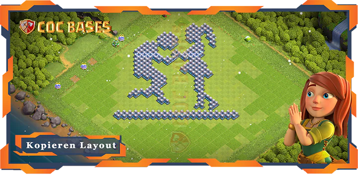 COC Basen Mauern Clash of Clans RH12 Spaß Basis