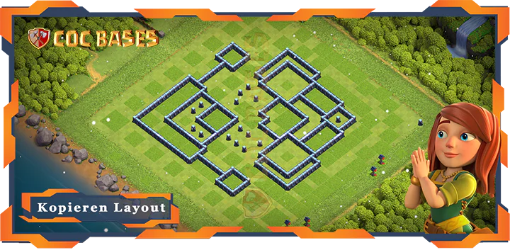 COC Basen Mauern Clash of Clans RH13 Anti Luft Anti Elektro Anti Ballon Anti Drache Basen
