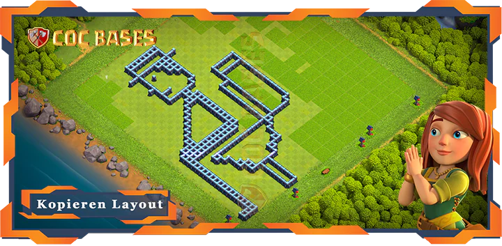 COC Basen Mauern Clash of Clans RH13 Spaβ Basis
