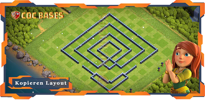 COC Basen Mauern Clash of Clans RH13 Trophäe Basis