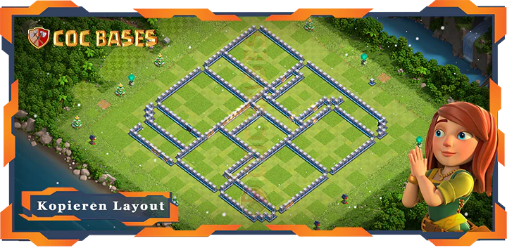COC Basen Mauern Clash of Clans RH14 Farmen Basis
