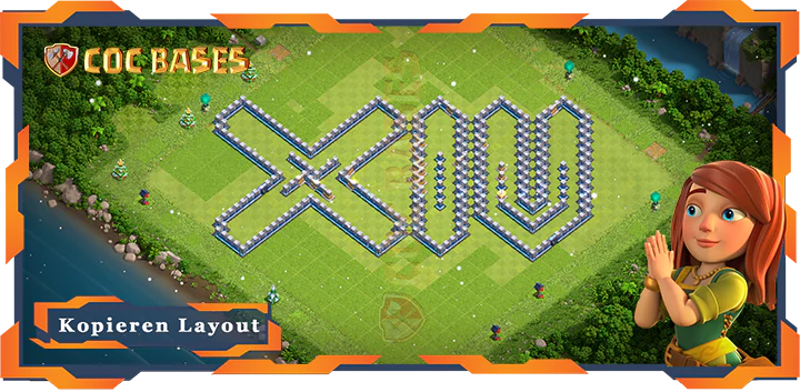 COC Basen Mauern Clash of Clans RH14 Spaβ Basis