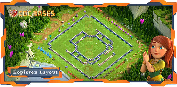 COC Basen Mauern Clash of Clans RH15 Farmen Basis