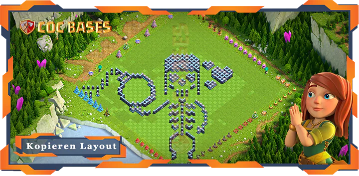COC Basen Mauern Clash of Clans RH15 Spaß Basis
