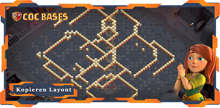 COC Basen Mauern Clash of Clans RH16 Krieg basis - CKL (Clankriegsliga) Basen
