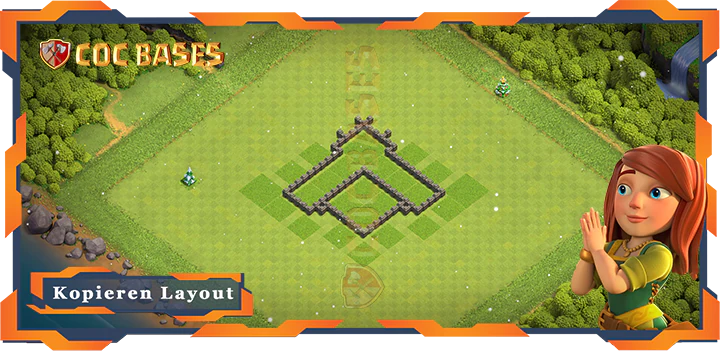 COC Basen Mauern Clash of Clans RH4 Hybrid Basis