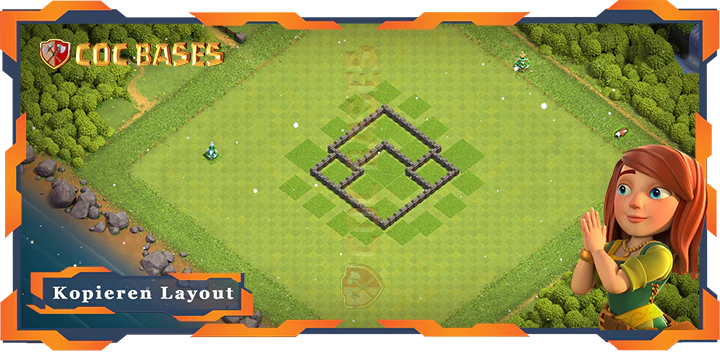COC Basen Mauern Clash of Clans RH4 Trophäe Basis