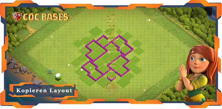 COC Basen Mauern Clash of Clans RH6 Farmen Basis