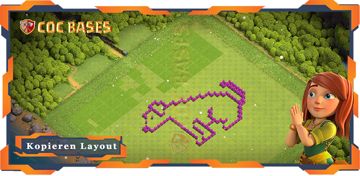 COC Basen Mauern Clash of Clans RH6 Spaß Basis
