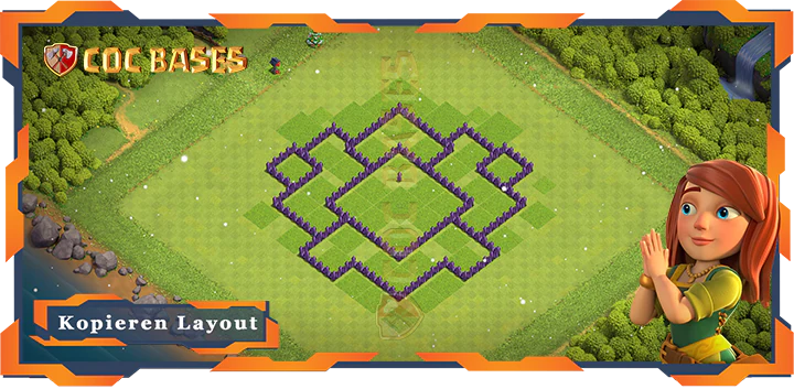 COC Basen Mauern Clash of Clans RH7 Anti LuftAnti ElektroAnti BallonAnti Drache Basis