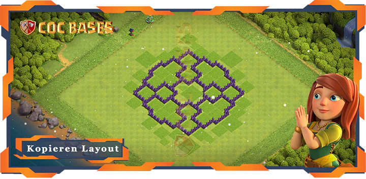COC Basen Mauern Clash of Clans RH7 Farmen Basis