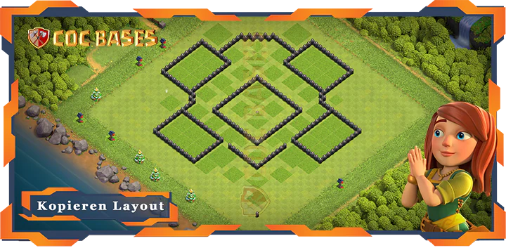COC Basen Mauern Clash of Clans RH8 Anti LuftAnti ElektroAnti BallonAnti Drache Basis