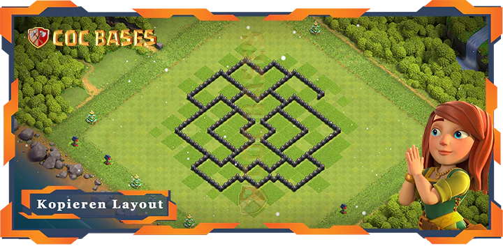 COC Basen Mauern Clash of Clans RH8 Farmen Basis