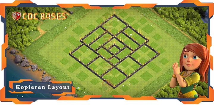 COC Basen Mauern Clash of Clans RH9 Farmen Basis