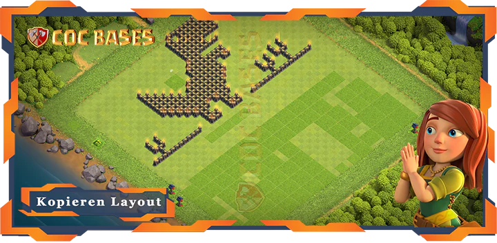 COC Basen Mauern Clash of Clans RH9 Spaß Basis