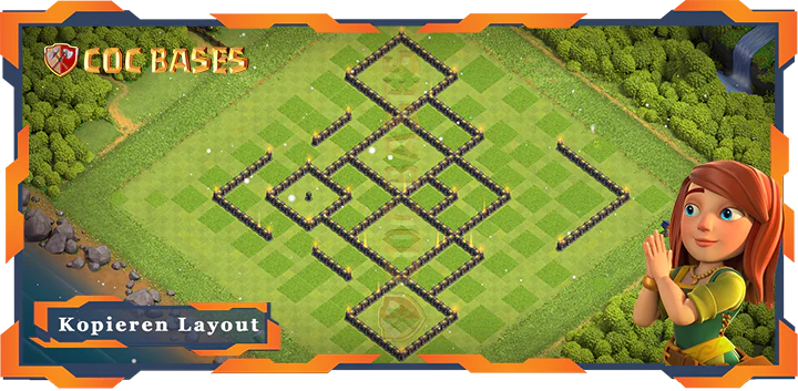 COC Basen Mauern Clash of Clans RH9 Trophäe Basis