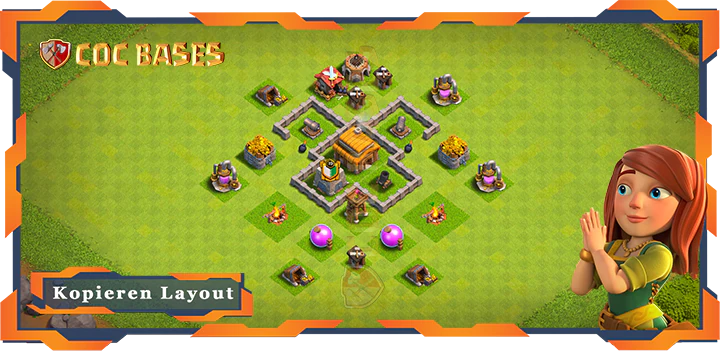 Clash of Clans Anti 3 Stern Basen RH3