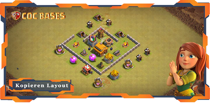 Clash of Clans Krieg Basen RH3 - CkL (Clan Krieg Liga) Basen