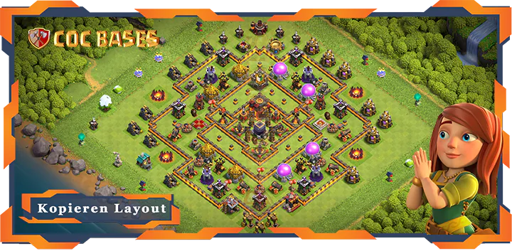 Clash of Clans RH10 Anti 2 Stern Basis