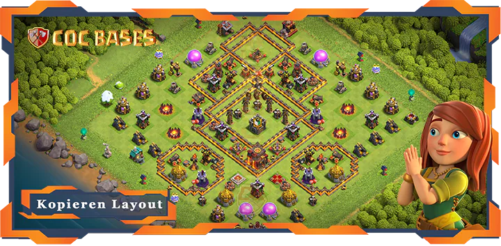 Clash of Clans RH10 Anti 3 Sterne Basis