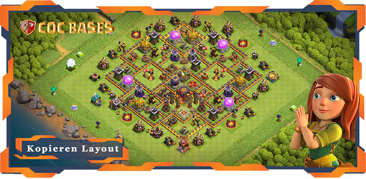 Clash of Clans RH10 Anti LuftAnti ElektroAnti BallonAnti Drache Basis