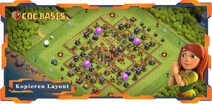 Clash of Clans RH10 Anti Trophäe Basis