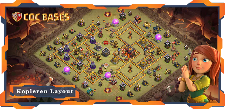 Clash of Clans RH10 Krieg basis - CKL (Clankriegsliga) Basen