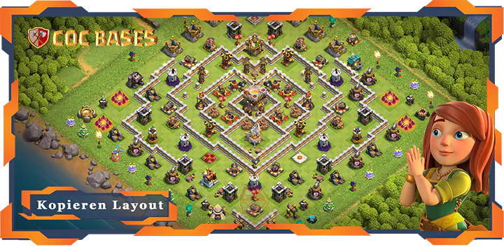 Clash of Clans RH11 Anti 3 Stern Basis