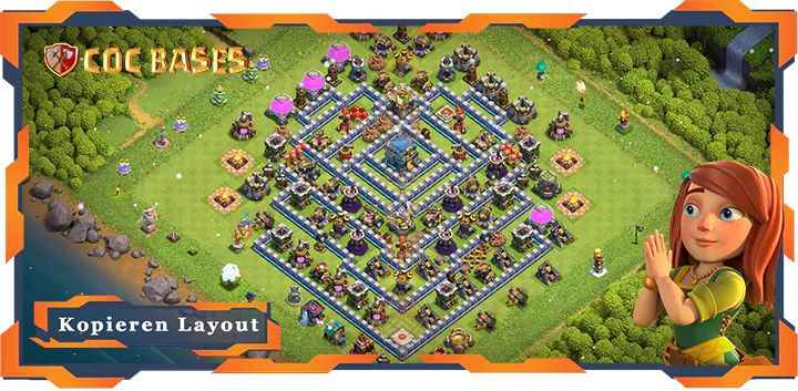 Clash of Clans RH12 Anti LuftAnti ElektroAnti BallonsAnti Drache Basen
